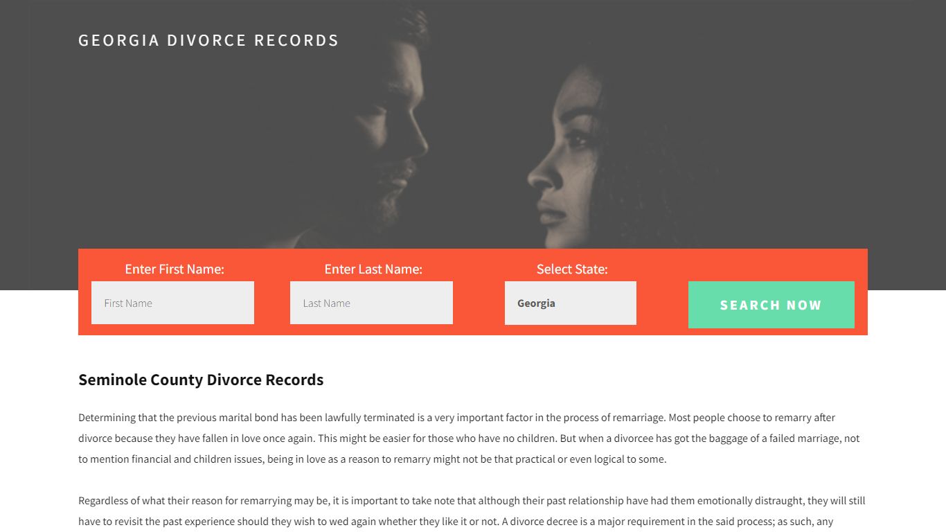 Seminole County Divorce Records